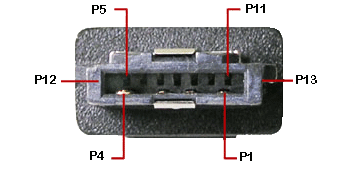 hybride eSATA connector